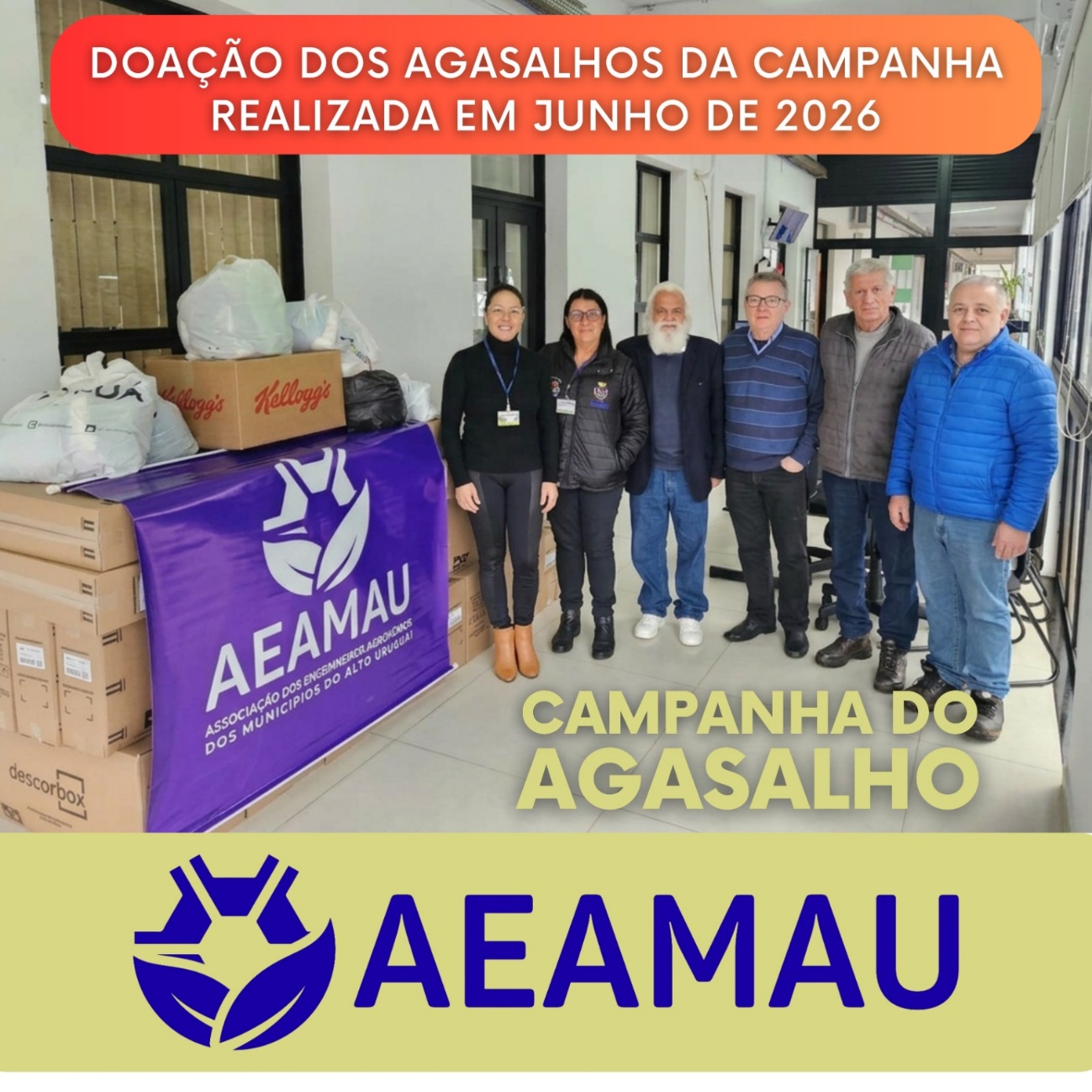 Doação dos Agasalhos - AEAMAU Julho 2026